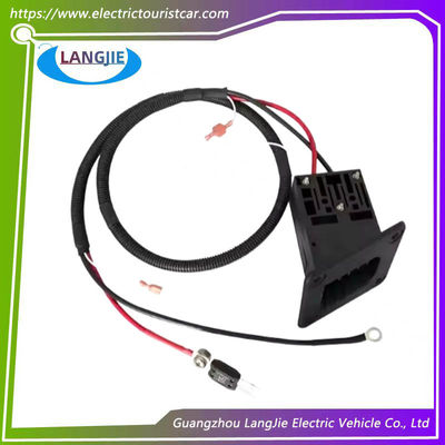 Ezgo Golf Cart Charging Socket Square TXT Socket With Two Round Hole Components