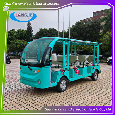 7.5kW AC Motor 11 Seats Electric Tourist Car Max Speed 30km/H For Public Area Transportation