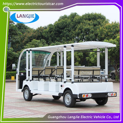 Safety Belt Electric Tourist Car With 11 Seats Battery Protection Chain