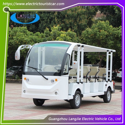 Safety Belt Electric Tourist Car With 11 Seats Battery Protection Chain