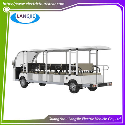 17 Person 72V AC Motor 4 Wheels Electric Tourist Vehicles For City Walking Street