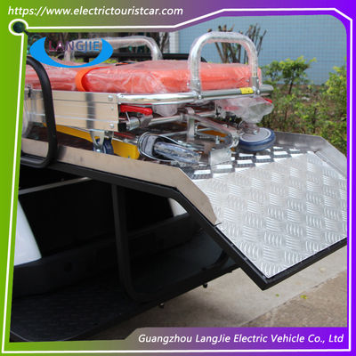 Electric Ambulance Car 2 Seats+1 Bed 48V/5KW ac Motor For Airport Park