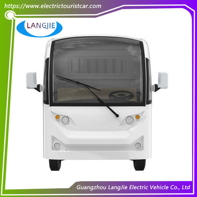 2 Seater 72V Freight Cart  White  Electric Luggage Carts  With Big Cargo Box  for Factory