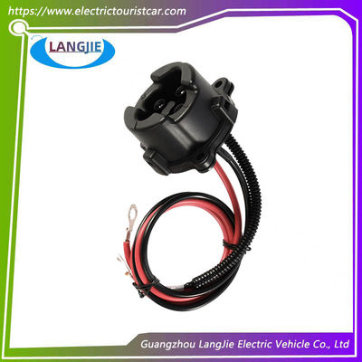 Golf Cart Electrical DC Socket 48V Yamaha Black Circular Charging Cable Socket