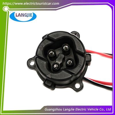 Golf Cart Electrical DC Socket 48V Yamaha Black Circular Charging Cable Socket