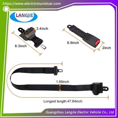 Golf Cart EZGO TXT Adjustable Universal Seat Belt And Bracket Kit