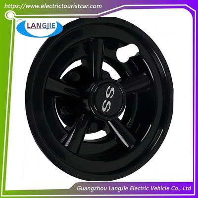8-Inch Golf Cart Yamaha Black Circular Wheel Hub Cover Parts