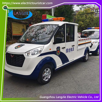 5 Seater 72V Electric Patrol Car Utility Electric Vehicle With Big Light On Top