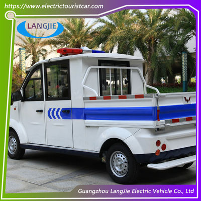 5 Seater Electric Patrol Car , Electric Powered Utility Carts With Big Light On Roof