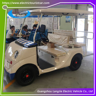 White Electric Security golf Vehicles 48V System 2 Seater Sightseeing Car for Park