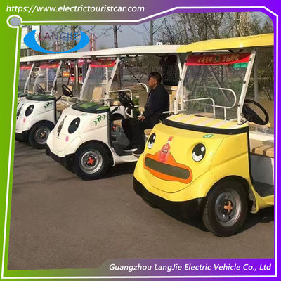 White Electric Security golf Vehicles 48V System 2 Seater Sightseeing Car for Park