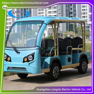 8 seats Electric Sightseeing Car With Superior Cruising Capacity 48 Volt 5KW AC Motor