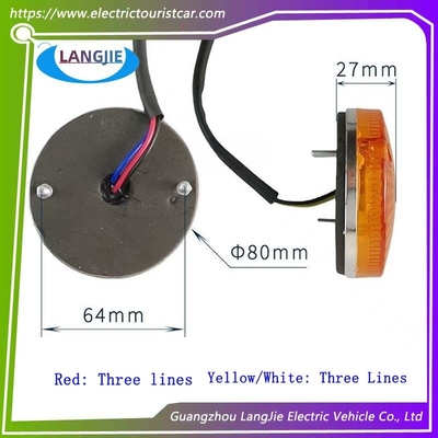 Marshell LED Rear Taillight With Diameter Of 8Cm Turning Reverse Light For Sightseeing And Patrol Cars