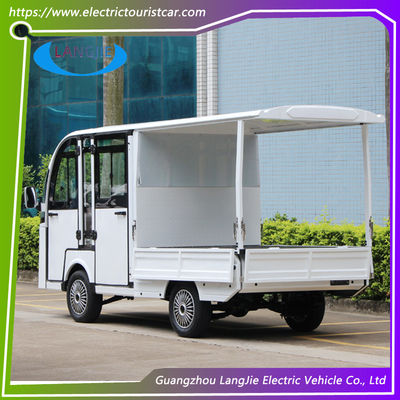 Battery Powered Blue Electric Tourist Vehicles 8 Seats With Stylish Exterior