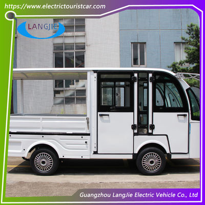 White Hospital Electric Tourist Car 18% Climbing Ability 28km/H Max Speed