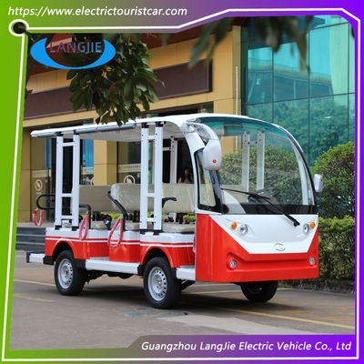 8 Seater Climbing Ability 18% Electric Tourist Car with Medical Chest for Airport