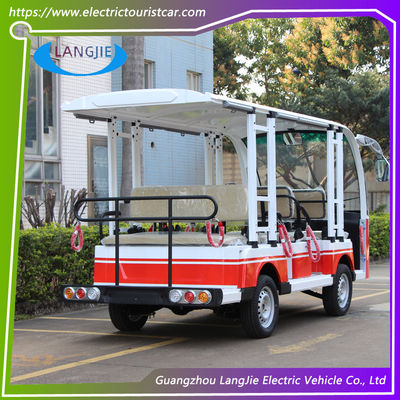 8 Seater Climbing Ability 18% Electric Tourist Car with Medical Chest for Airport