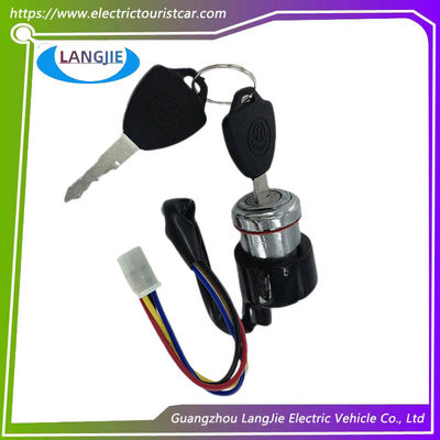 Marshell Electric Car 4-Wire Ignition Switch Lock For Sightseeing Cars Universal For Vintage Cars