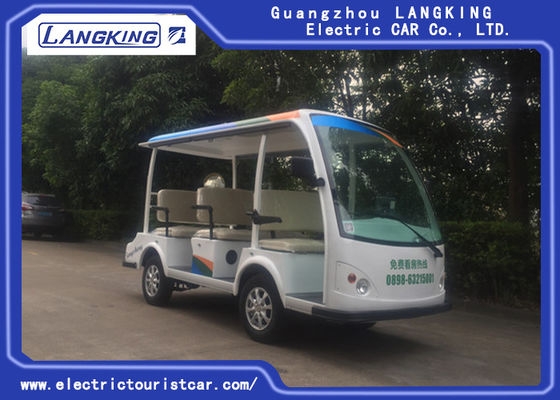 8 Seats Blue Eco Friendly Electric Tourist Car High Frequency Onboard Charger