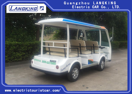 8 Seats Blue Eco Friendly Electric Tourist Car High Frequency Onboard Charger