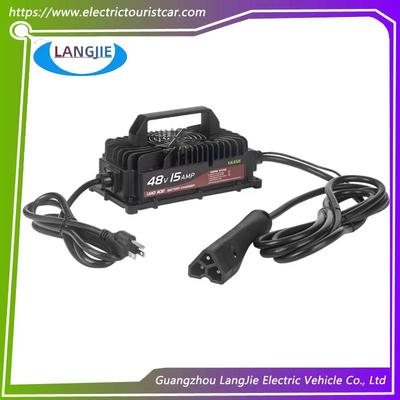 EZGO RXV Golf Cart Smart Lead-Acid Battery Charger With Triangular Plug, 48V 15A 105Ah