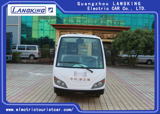 4KW Motor 48V Eight Seater model Y083A Electric Shuttle Bus 18% Climbing Ability using hotel/university /park