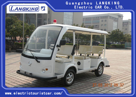 White Hospital Electric Tourist Car 18% Climbing Ability 28km/H Max Speed