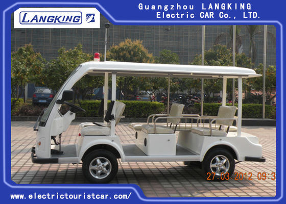 White Hospital Electric Tourist Car 18% Climbing Ability 28km/H Max Speed