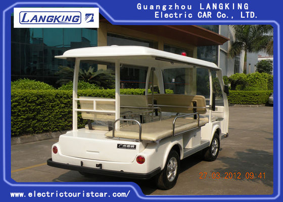 White Hospital Electric Tourist Car 18% Climbing Ability 28km/H Max Speed