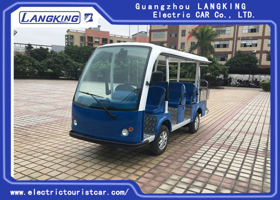 Multi - Purpose Electric Sightseeing Bus 11 Seater with a Cargo Box Tourist Coach