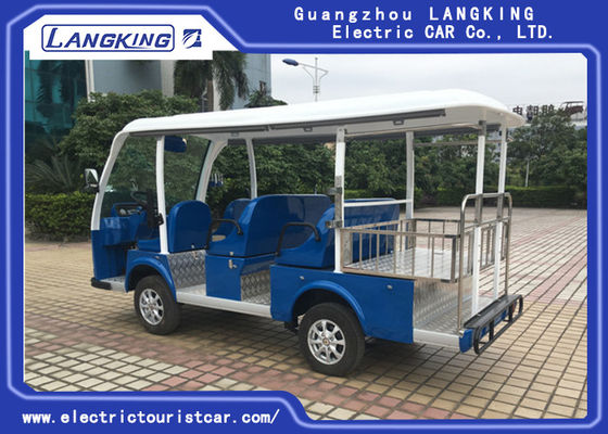 Multi - Purpose Electric Sightseeing Bus 11 Seater with a Cargo Box Tourist Coach