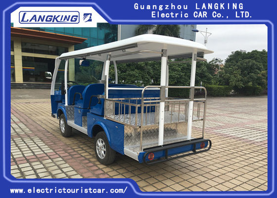 Multi - Purpose Electric Sightseeing Bus 11 Seater with a Cargo Box Tourist Coach
