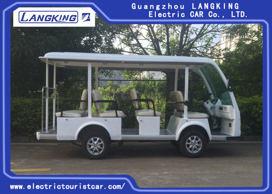 Fashion White 11 Person Electric Sightseeing Bus For Hotel / Real  Estate