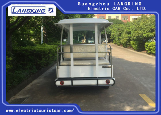 Fashion White 11 Person Electric Sightseeing Bus For Hotel / Real  Estate