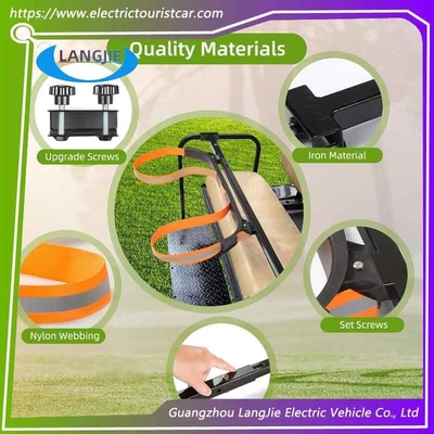 Electric Golf Cart EZGO Adjustable Rear Seat Club Stand