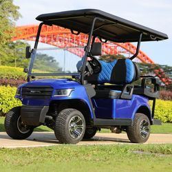 Good price 48V Battery Operated Luxury 4 Seaters Electric Golf Cart with 80-100km Range online
