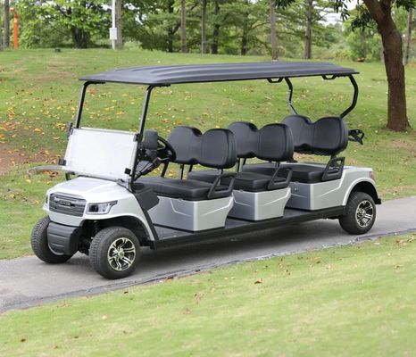 Good price White Color 48V 5KW AC Motor Electric Golf Cart With 6 Seats For Golf Courses And Resorts online