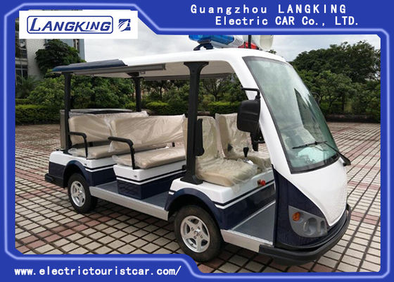 CE Approval 48 Volt Electric Car , Electric Patrol Vehicles 8 Seats Comfortable