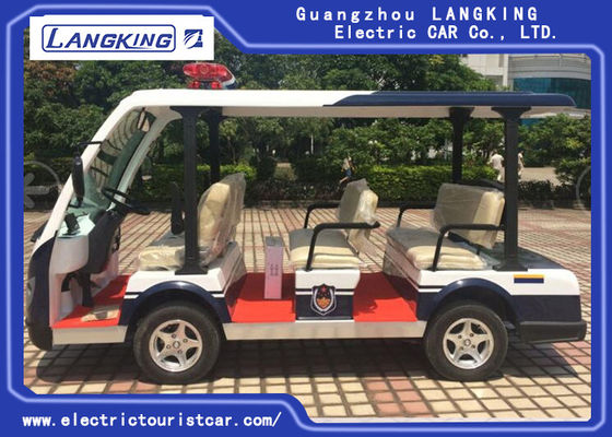CE Approval 48 Volt Electric Car , Electric Patrol Vehicles 8 Seats Comfortable