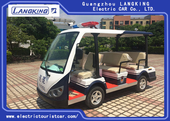 CE Approval 48 Volt Electric Car , Electric Patrol Vehicles 8 Seats Comfortable