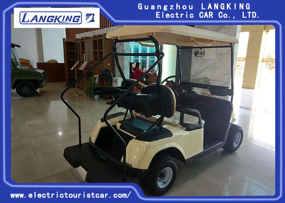 Beige Color Energy Saving 2 Person Golf Cart For Leisure Place / Stadium