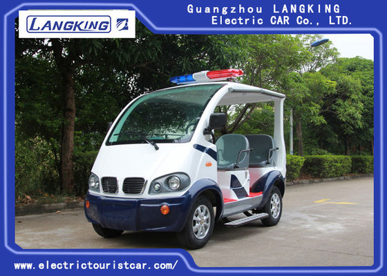 4 Seater Electric Golf Cart For Security Cruise Car With Caution Light