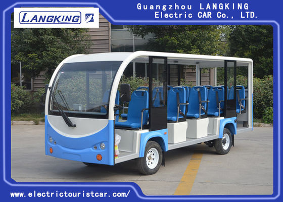 14 Seater Electric Sightseeing Car 72V/5.5 KW With Door For Park Y140A-M