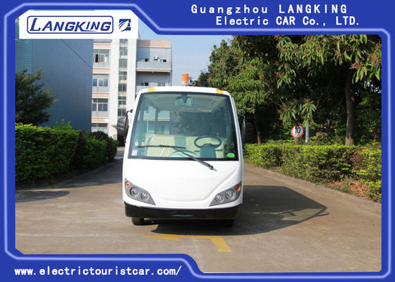 14 Seater Electric Sightseeing Bus , 72v Electric Shuttle Car with Fencing Cargo Box