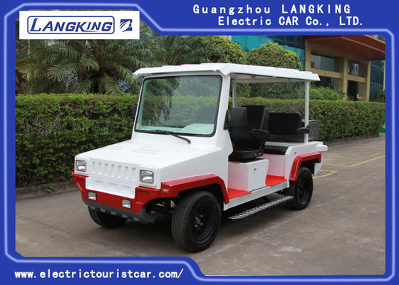Red / White Five Seats Electric Patrol Car With Bucket HS CODE 8703101900