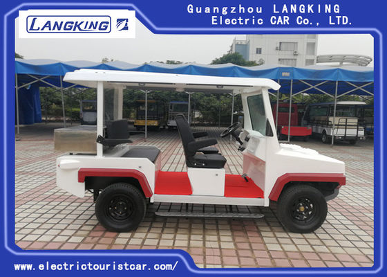 Red / White Five Seats Electric Patrol Car With Bucket HS CODE 8703101900