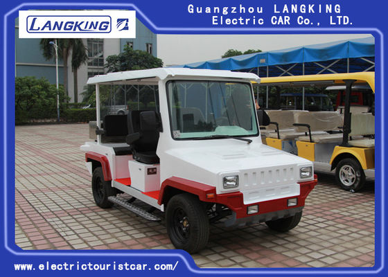 Red / White Five Seats Electric Patrol Car With Bucket HS CODE 8703101900