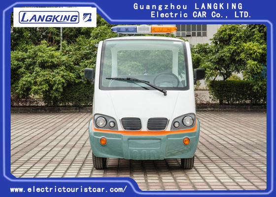 City Street 8 Seats Electric Patrol Car Fiber Glass Body Seats Material With Curtain