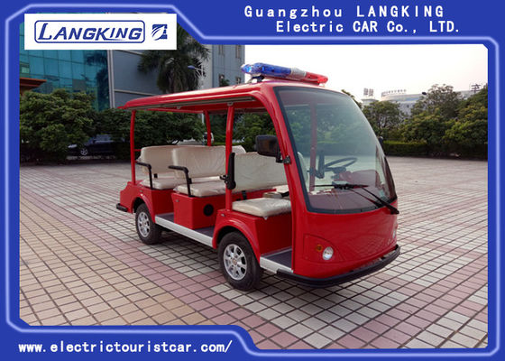 High Performance Red Electric Patrol Car For Tourist Resorts 2 Rear Turn Signals