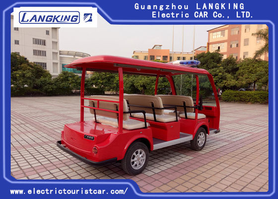 High Performance Red Electric Patrol Car For Tourist Resorts 2 Rear Turn Signals